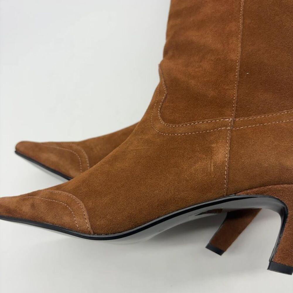Black Suede Studio Tall Suede Boots - Picture 6 of 6
